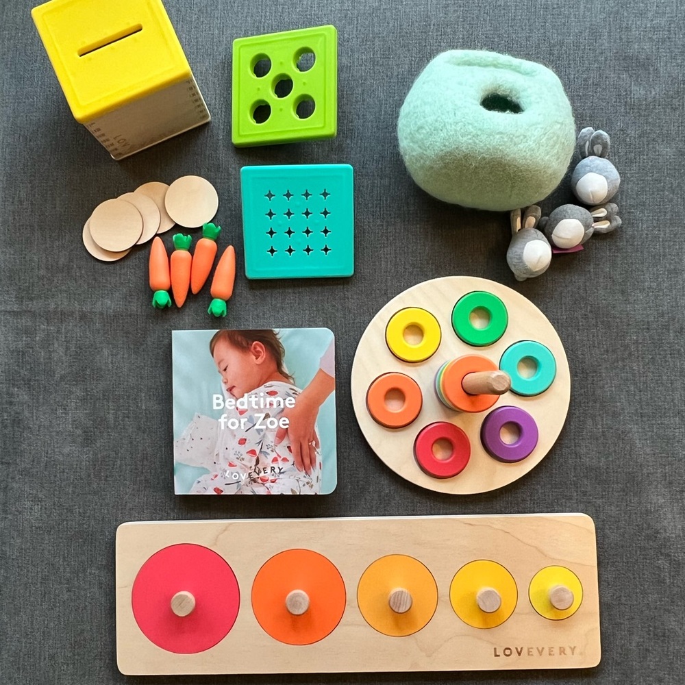 Lovevery “The Babbler” Play Kit - Months 13, 14, 15